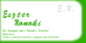 eszter monoki business card